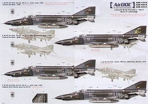 Decal 1/32 McDonnell RF-4E Phantoms Luftwaffe Part 2 (Airdoc)