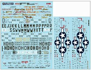 Decal 1/32 North-American P-51B/P-51D Meyer's Maulers Part I (Furball Aero-Design)