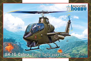 Model kit 1/72 AH-1G Cobra 'Early Tails over Nam' (4x camo) (Special Hobby)