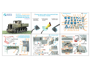 Komintern Artillery Tractor 3D-Printed & coloured Interior on decal paper (Trumpeter) (with 3D-printed resin parts) 