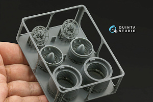 Su-30SM Exhaust Nozzles (Parking Position, Dropped) (Zvezda)