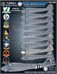 Decal 1/48 Colors and markings of Grumman A-6 Intruders (Furball Aero-Design)