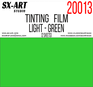 Light green tinting film 140x200 (2 sheets) (SX-Art)