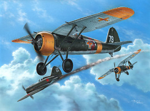Model kit 1/72 PZL P.11F In Rumania (Frrom-Azur)