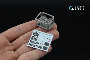 Citroen 11CV 3D-Printed & coloured Interior on decal paper (Tamiya) (with 3D-printed resin parts) 