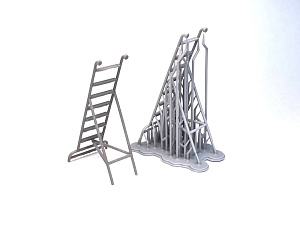Additions (3D resin printing) 1/48 Stepladder for MIG-21 (Mazhor Models)