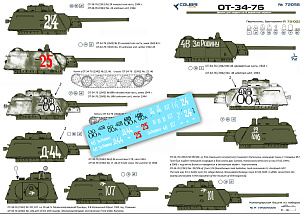 Decal 1/72 OT34/76 (Colibri Decals)