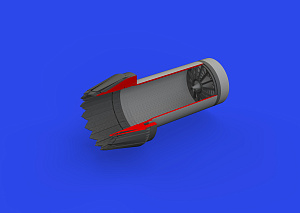 Additions (3D resin printing) 1/48 Lockheed-Martin F-35A Lightning II exhaust nozzle (designed to be used with Tamiya kits)