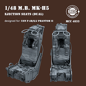 Additions (3D resin printing) 1/48 Martin Baker Mk.h5 Ejection seat-navy (x 2pcs) (MCC)