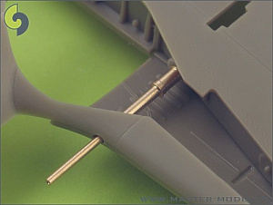 Aircraft guns (brass)  1/48 Focke-Wulf Fw-190A-2/Fw-190A-5 armament set (MG.17 barrel tips, MG.FF barrels, MG.151 barrels in fairings) and Pitot Tube 