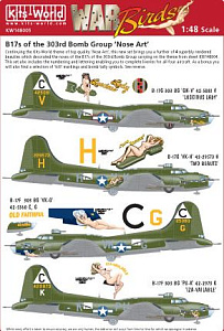 Decal 1/48 Boeing B-17G Flying Fortress Nose Art of the 303rd BG (4) (Kits-World)