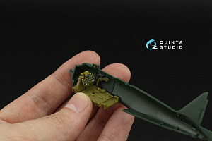 A6M5 Zero (Mitsubishi Prod.) 3D-Printed & coloured Interior on decal paper (Fine molds)