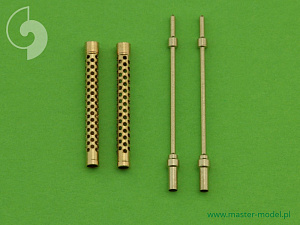 Aircraft guns (brass) 1/48 Italian machine gun Breda SAFAT 12,7mm barrels (2pcs)