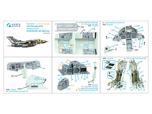 Tornado ECR German 3D-Printed & coloured Interior on decal paper (Revell) (with 3D-printed resin parts)