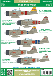 Decal 1/32 TORA TORA TORA! (TAM)