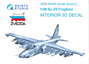 Su-25 3D-Printed & colored Interior on decal paper (Zvezda)