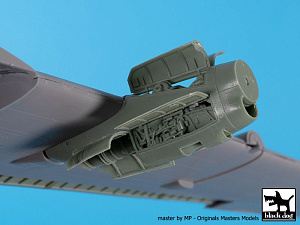 Additions (3D resin printing) 1/72 Lockheed C-130H Hercules engine (designed to be used with Zvezda kits)