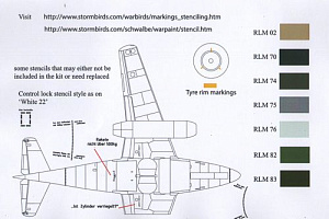 Decal 1/72 Messerschmitt Me-262A/Me-262B Collection (8) (Aims)