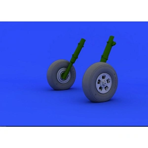 Additions (3D resin printing) 1/32       Supermarine Spitfire Mk.IIa wheels with weighted tyre effect (designed to be used with Revell kits)[Mk.I] 