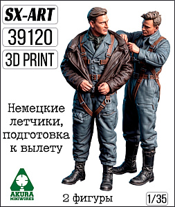 Addition (resin) 1/35 German pilots, preparation for takeoff, WWII (2 figures) (SX-Art)