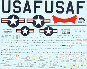 Decal 1/32  Republic F-84E/F-84G Thunderjet (2) (Zotz)