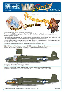 Decal 1/32Hannover Street Mitchells' North-American B-25J-30NC (Kits-World)