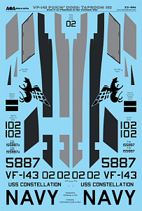 Decal 1/32  Pukin' Dogs: Taproom 102 - USN McDonnell F-4J Phantom in the Vietnam War (AOA Decals)