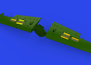 Additions (3D resin printing) 1/48 Grumman F4F-4 gun bays (3D-Printed) (designed to be used with Eduard kits)