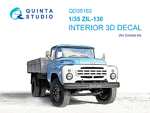 ZiL-130 3D-Printed & coloured Interior on decal paper (Zvezda)