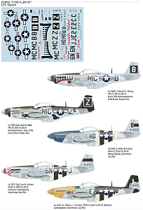Decal 1/72 P-51D-5 '8th AF' (EDU)