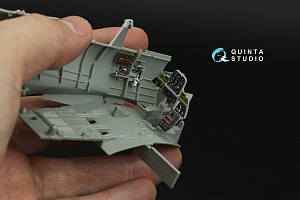 SBD-3/SBD-4 Dauntless Pilot's cockpit 3D-Printed & coloured Interior on decal paper (Accurate Miniatures/Academy/etc)