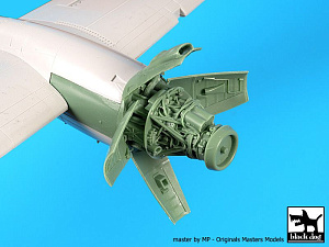 Additions (3D resin printing) 1/72 Breguet Atlantic engine (designed to be used with Revell kits)