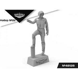 Figures (resin) 1/48 PILOTS OF THE Russian Aerospace Forces (PPK-3, ZSH-7) Set No. 22 (Temp Models)