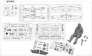 Model kit 1/32 North-American P-51B Mustang (HYBRID Edition) (Eduard kits)