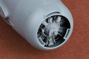 Additions (3D resin printing) 1/48 Grumman F4F-4 Wildcat engine set (designed to be used with Eduard kits)