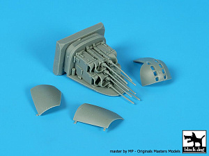 Additions (3D resin printing) 1/48 Douglas B-26K Invader nose machine guns (designed to be used with ICM kits)