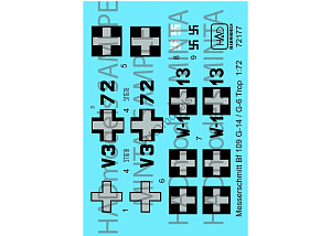 Decal 1/48 Messerschmitt Bf 109G-6 Trop/G-14 (HAD)