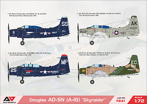 Model kit 1/72 Douglas AD-5N "Sky Raider" (night attack version) (A & A Models)