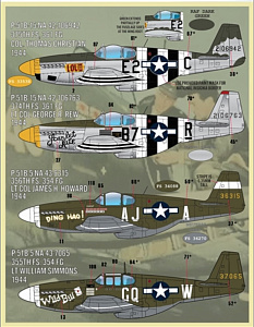 Decal 1/48 Colors & Marking of North-American P-51s Part 2 (Furball Aero-Design)