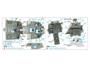 F-14D 3D-Printed & coloured Interior on decal paper (Hobby Boss) (Small version)