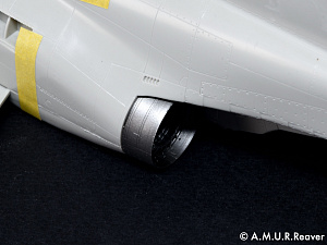 Additions 1/48 Rolls-Royce Spey engine nozzles for 1/48 scale Hasegawa British F-4K/M Phantom II models (A.M.U.R.Reaver) 