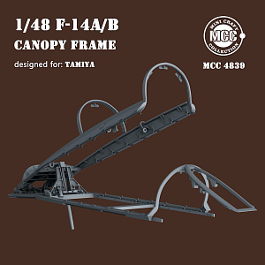 Additions (3D resin printing) 1/48 Grumman F-14A/F-14B Tomcat canopy frame (designed to be used with Tamiya kits) (MCC)