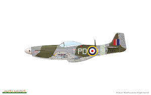 Model kit 1/48 North-American Mustang Mk.IV Profipack edition (Eduard kits)