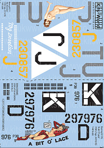 Decal 1/48 Boeing B-17F and a B-17G model of the USAAF Eighth Air force (Kits-World)