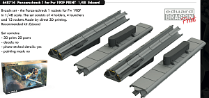 Additions (3D resin printing) 1/48 Panzerschreck 1 for Focke-Wulf Fw-190F 3D-Printed (designed to be used with Eduard kits) 