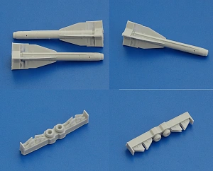 Additions (3D resin printing) 1/72 Aircraft guided missile Kh-29T with launcher AKU-58 (Advanced Modeling) 