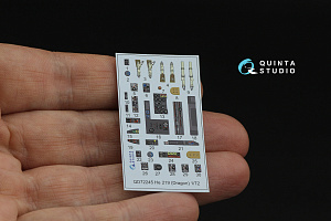 He 219 3D-Printed & coloured Interior on decal paper (Dragon)