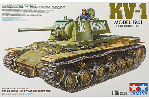 Model kit 1/35 Soviet Heavy Tank KV-1 1941 Early Production Vehicle (Tamiya)