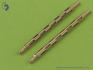 Aircraft detailing sets (brass) 1/32 British Mk.2 Browning .303 caliber (7,7mm) without booster and flash hider (2pcs) 