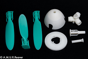 Additions 1/24 The cowl and propeller blades for the Bf109G-6 model (A.M.U.R.Reaver) 